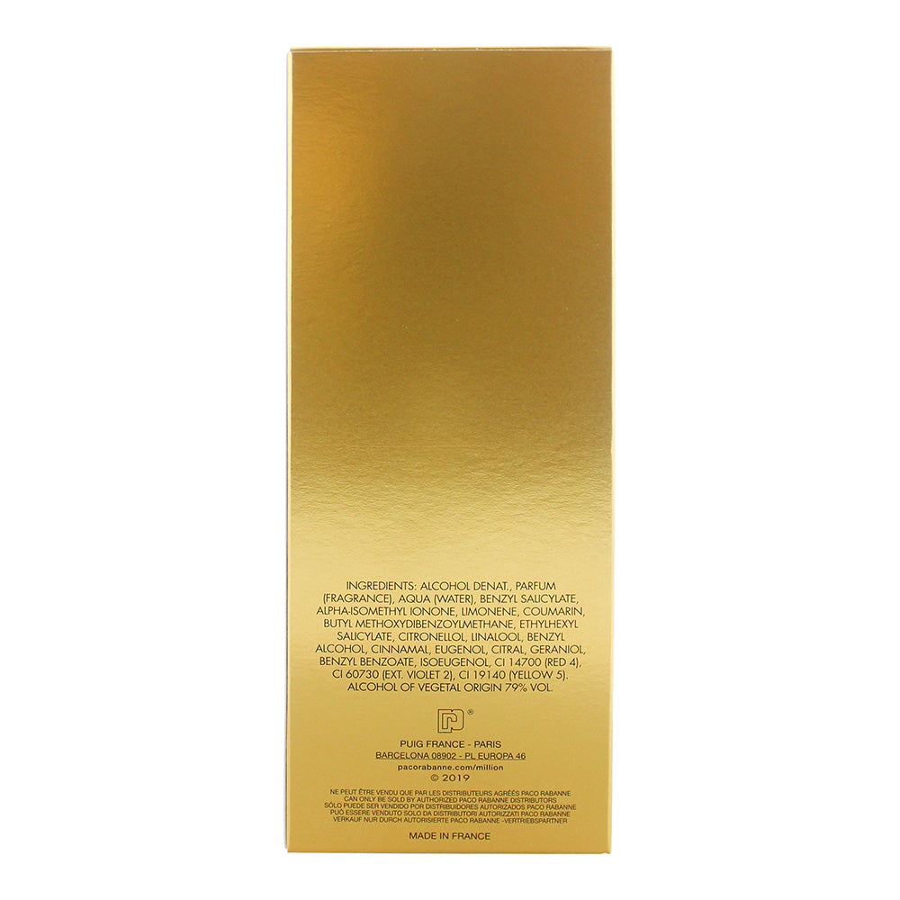 Paco Rabanne 1 Million Parfum 200ml - Ingredients
