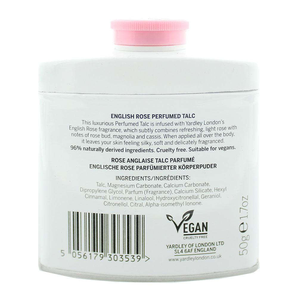 Yardley English Rose Talcum Powder 50g