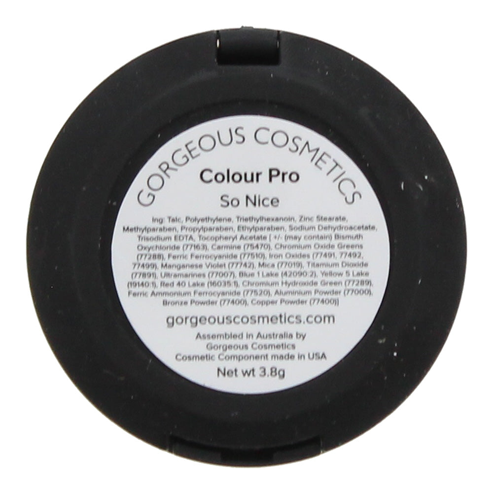 Gorgeous Cosmetics Colour Pro So Nice Eye Shadow 3.5g