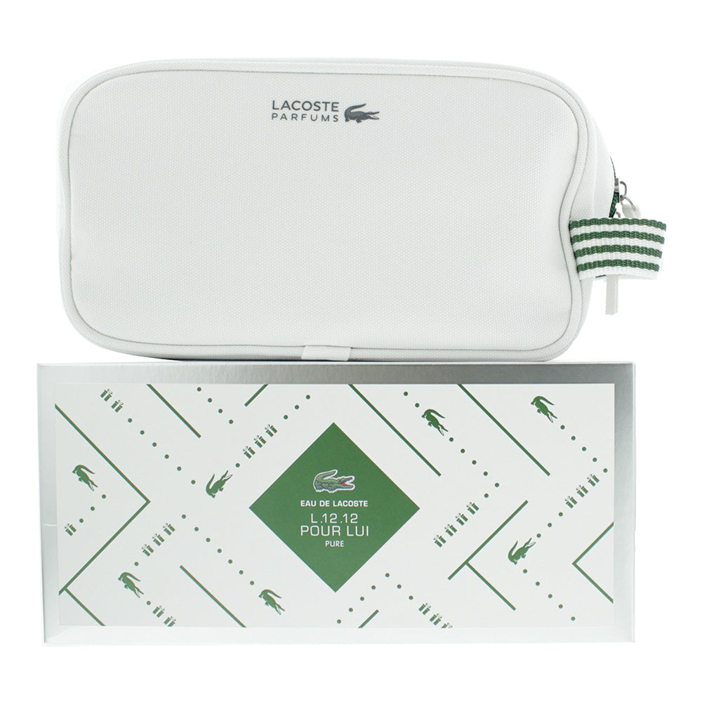 Lacoste Eau de Lacoste L.12.12 Pour Lui White 3 Pcs:  Eau de Toilette 100ML +Shower Gel 50ML+ Bag - Product