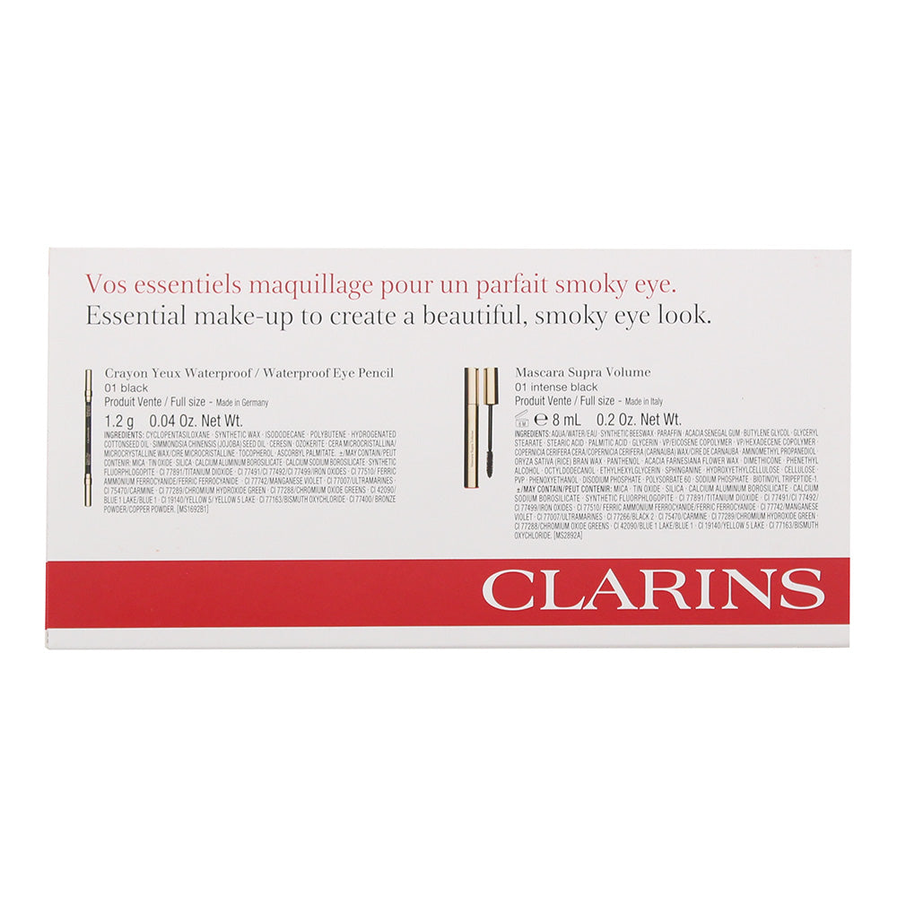 Clarins Smokey Eye Kit: Eye Pencil 1.2 gms- Mascara 8ml 