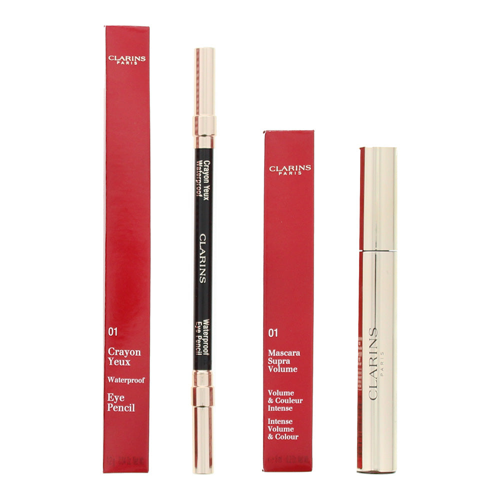 Clarins Smokey Eye Kit: Eye Pencil 1.2 gms- Mascara 8ml  - Product