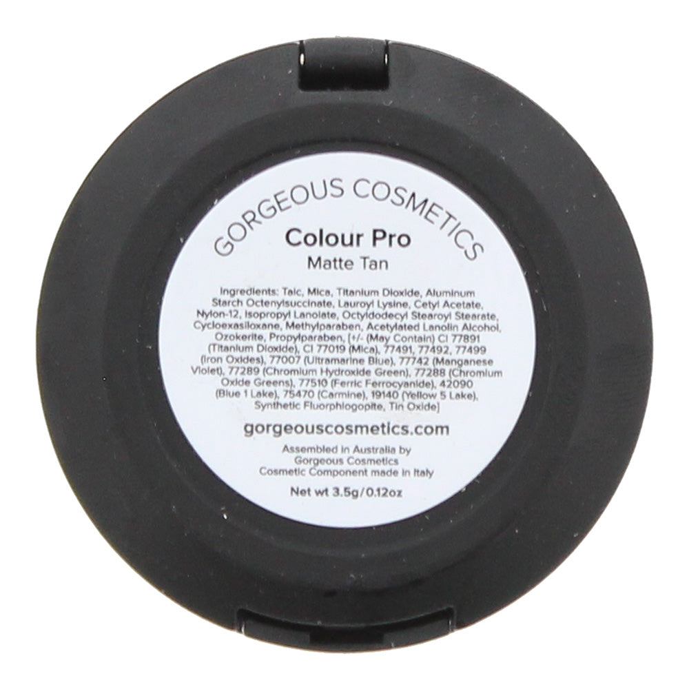 Gorgeous Cosmetics Colour Pro Matte Tan Eye Shadow 3.5g
