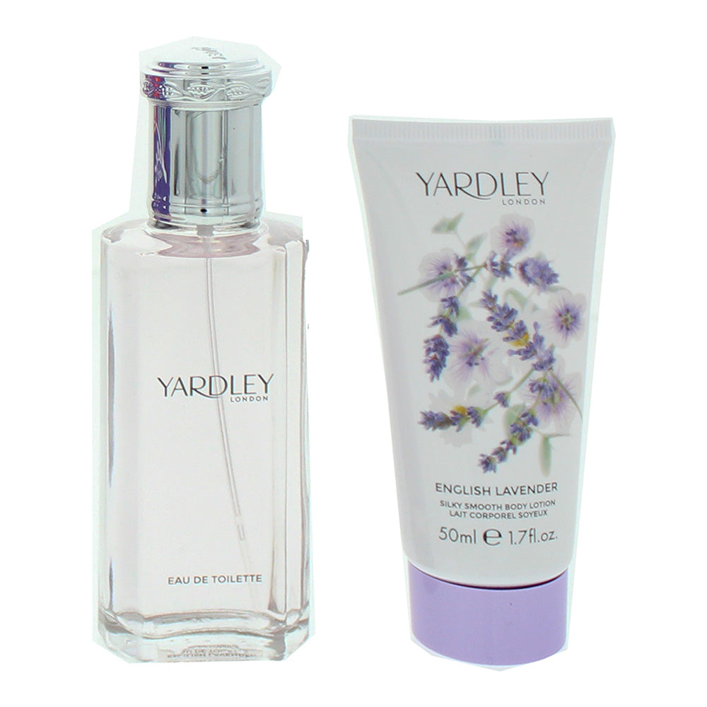 Yardley English Lavender Eau de Toilette 2 Piece Gift Set: Eau de Toilette 50ml - Body Lotion 50ml - Product