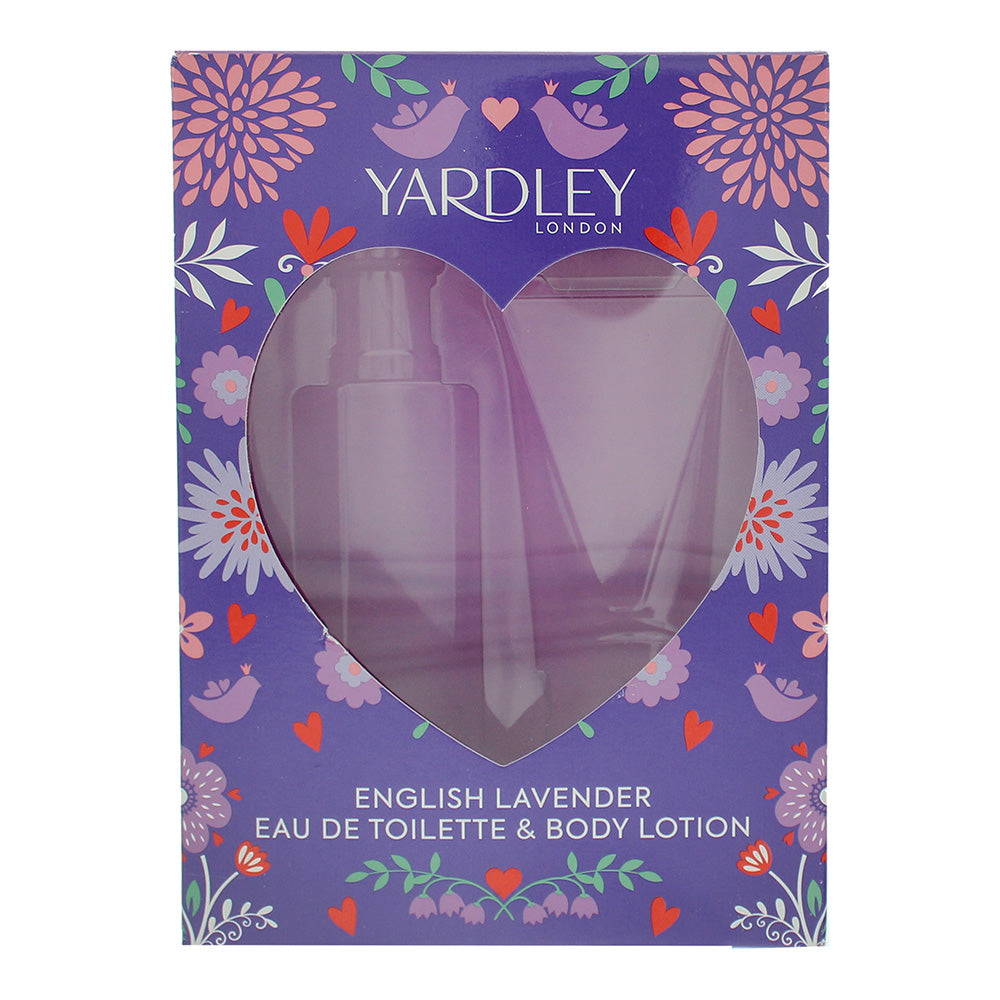 Yardley English Lavender Eau de Toilette 2 Piece Gift Set: Eau de Toilette 50ml - Body Lotion 50ml - Box