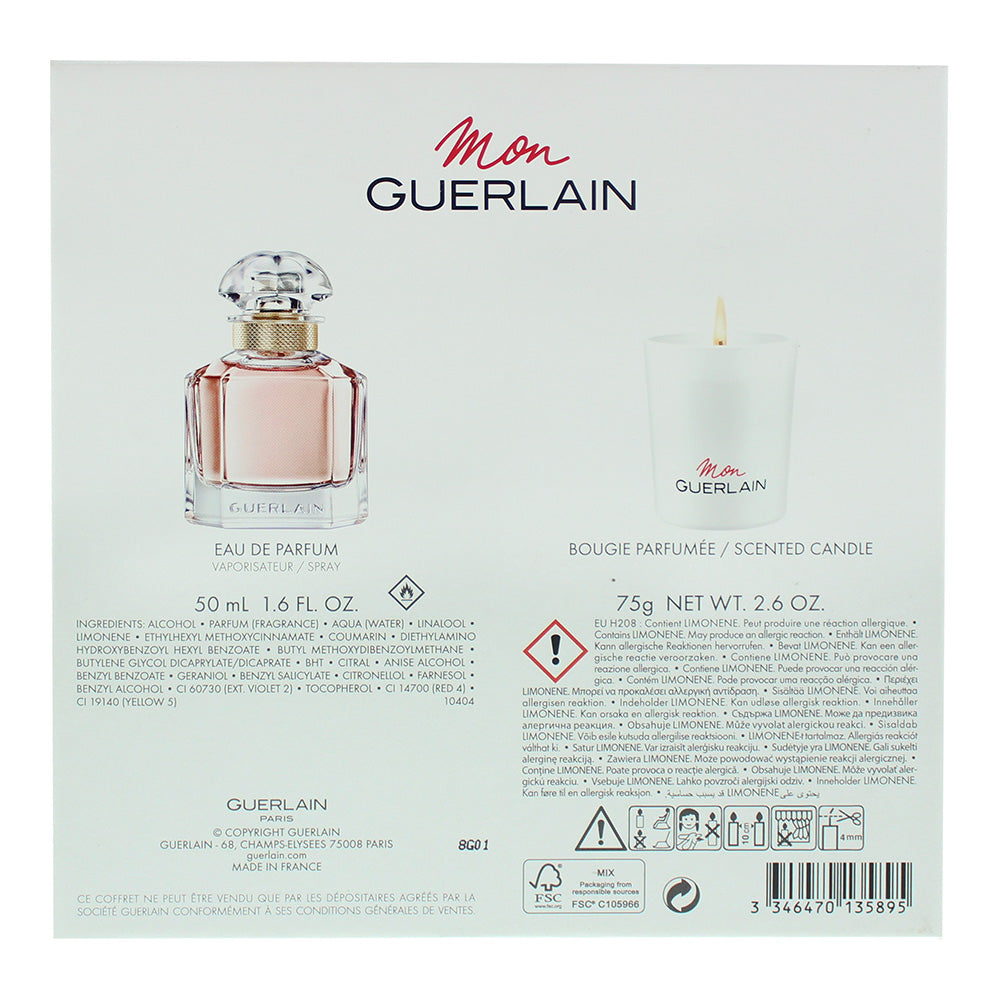 Guerlain Mon Guerlain Eau de Parfum 2 Piece Gift Set: Eau de Parfum 50ml - Candl