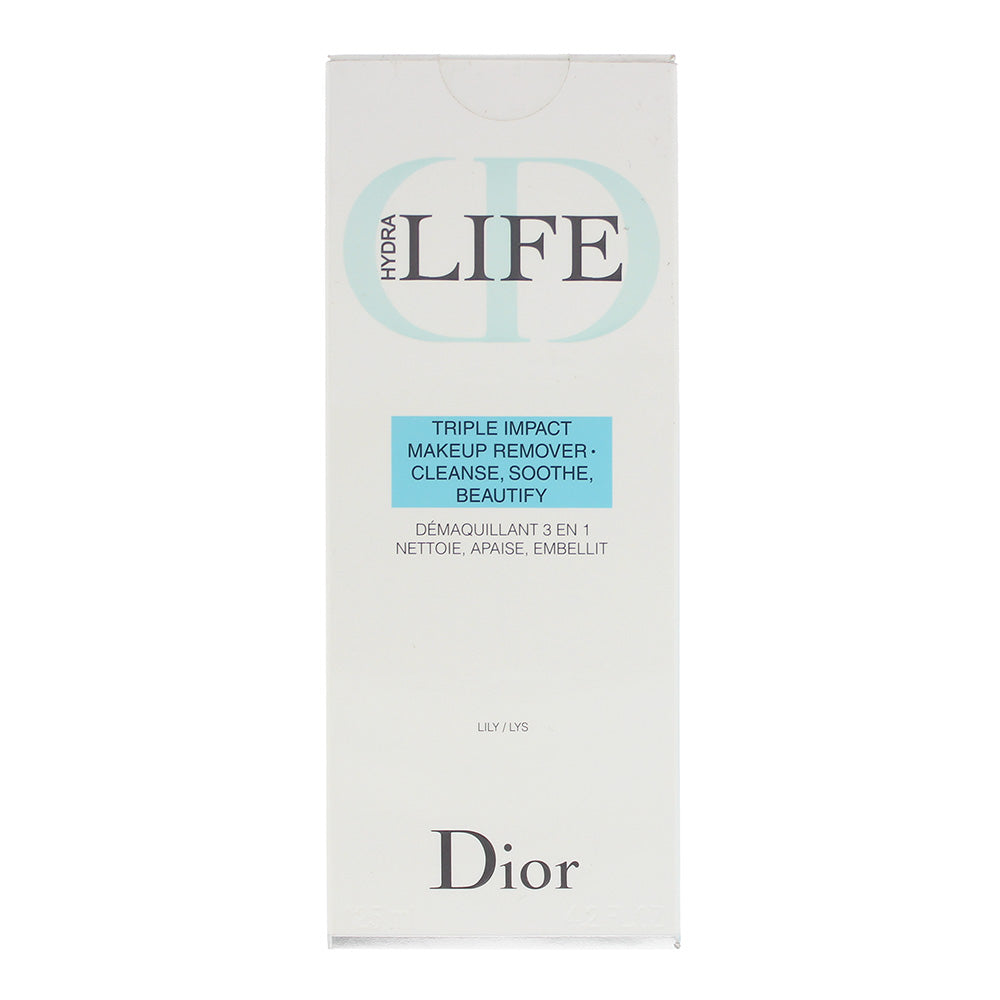 Dior Hydra Life Triple Impact Sensitive Cleanser-Make-Up Remover 125ml - Box