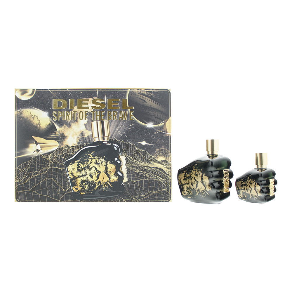 Diesel Spirit Of The Brave 2 Piece Gift Set: Eau de Toilette 125ml - Eau de Toil