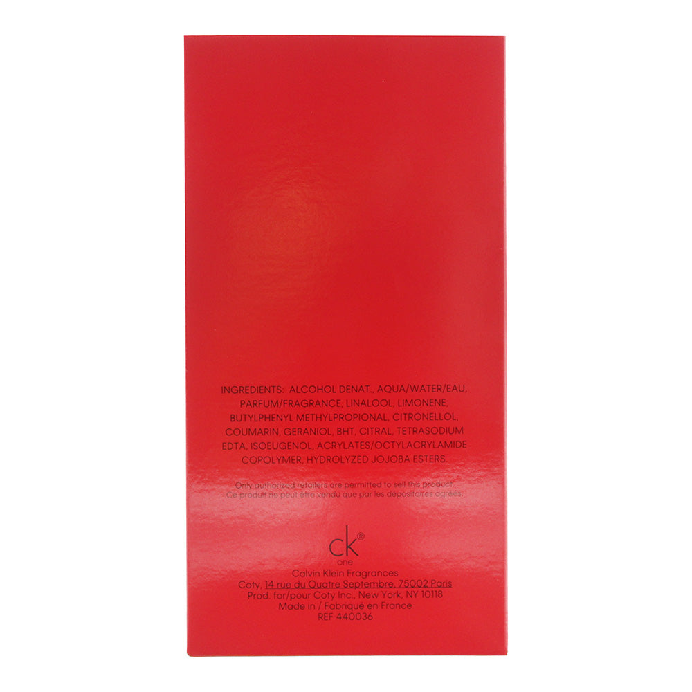 Calvin Klein Ck One Collector's Edition Eau De Toilette 100ml