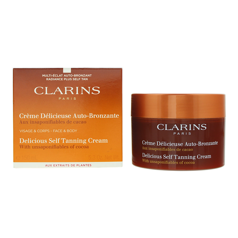 Clarins Delicious Self-Tanning Cream with Unsaponifiables of Cocoa 150ml