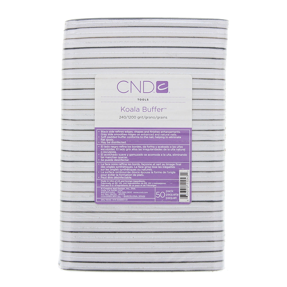 CND Koala 240/1200 Grit Nail Buffer 50 Pack