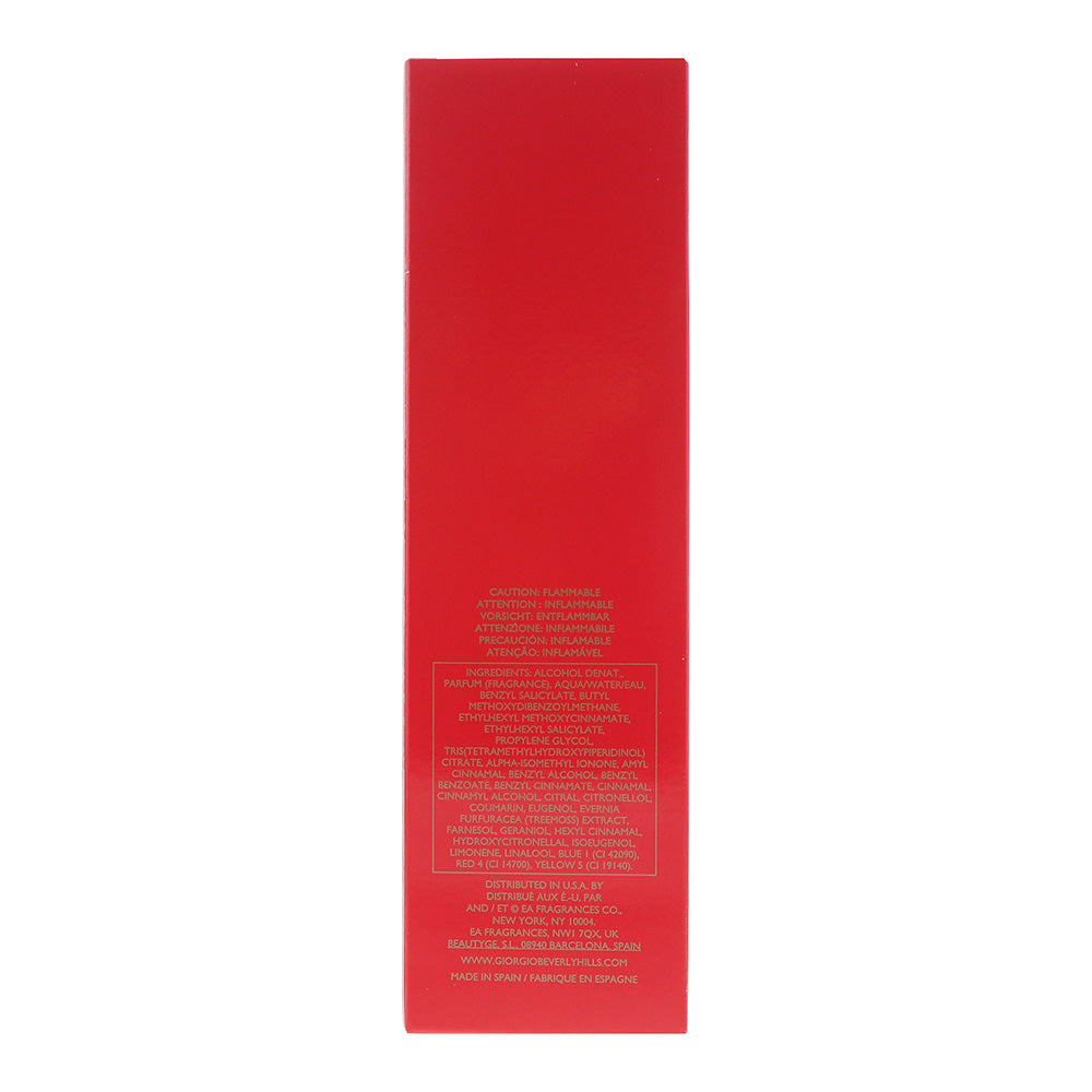 Giorgio Beverly Hills Red Eau de Toilette 90ml - Ingredients