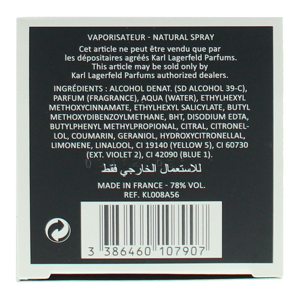 Karl Lagerfeld Bois De Cedre Eau de Toilette 50ml