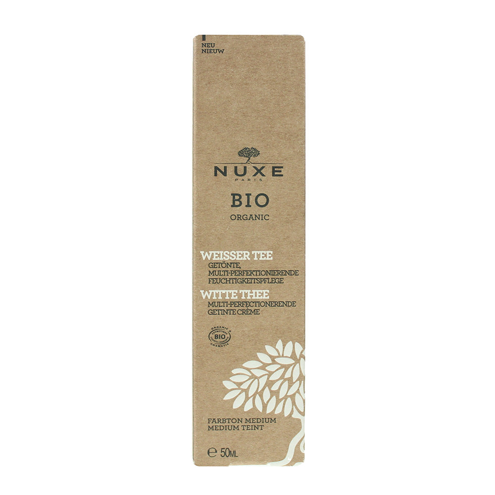 Nuxe Bio Organic White Tea Multi-Perfecting Medium Skin Tones Tinted Cream 50ml - Box