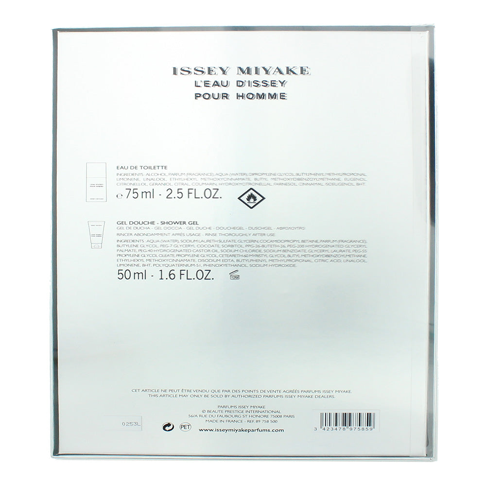 Issey Miyake L'eau D'issey Pour Homme Eau de Toilette 2 Piece Gift Set: Eau de T