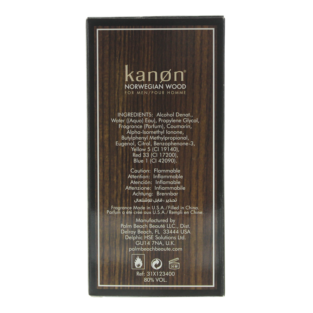 Kanon Norweigan Wood Eau De Toilette 100ml