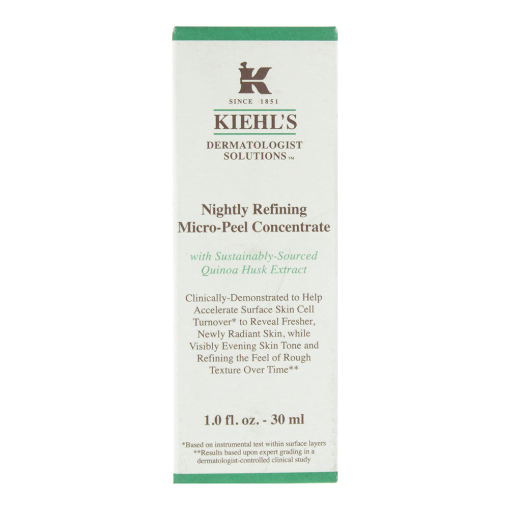 Kiehl's Nightly Refining Micro-Peel Concentrate Serum 30ml - Box