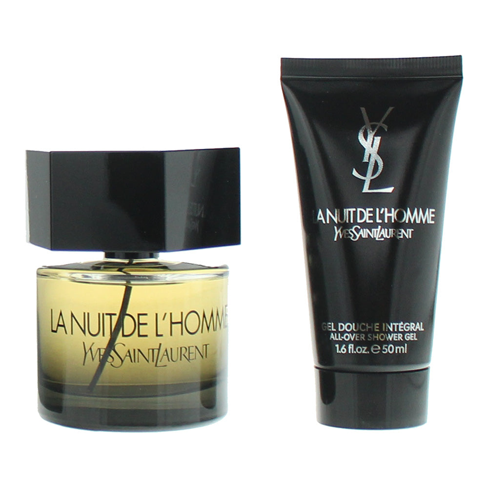 Yves Saint Laurent La Nuit De L'Homme 2 Piece Gift Set: Eau de Toilette 60ml- Shower Gel 50ml - Product