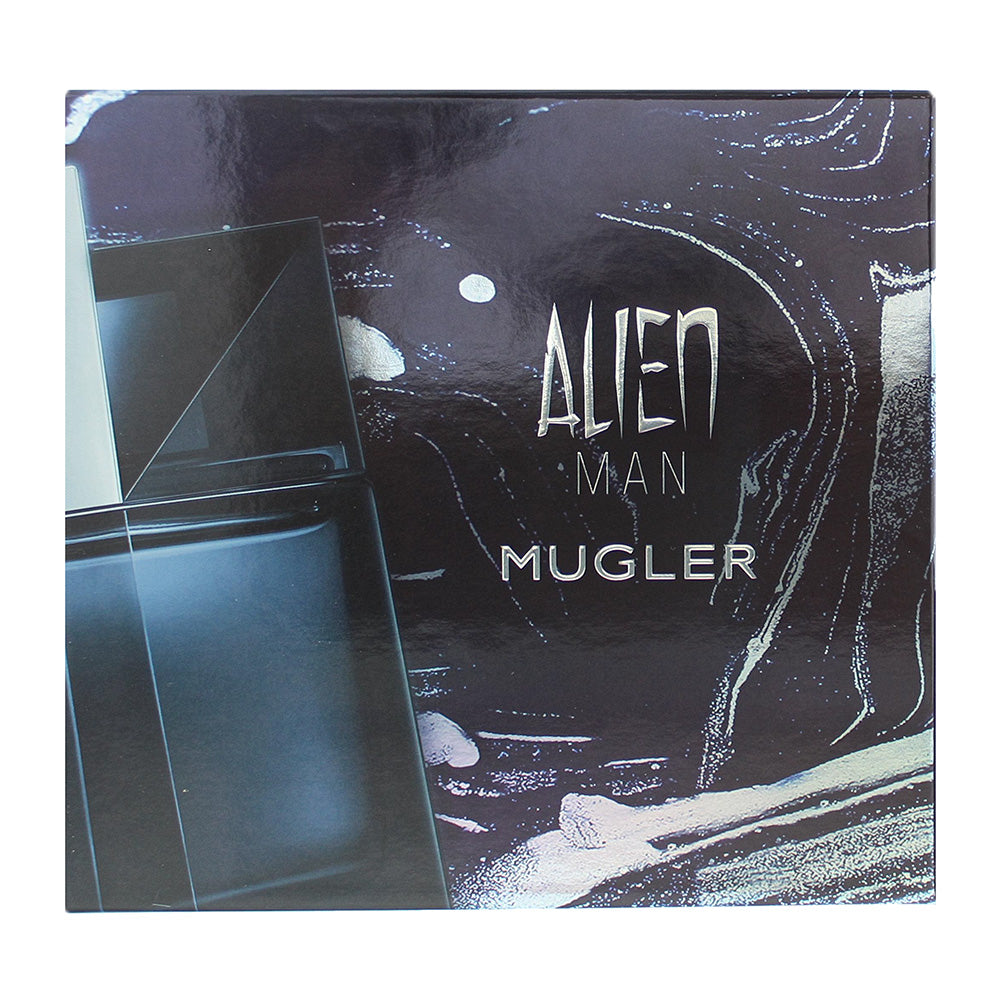 Mugler Alien Man 2 Piece Gift Set: Eau de Toilette 50ml Refillable Hair & Body S - Box