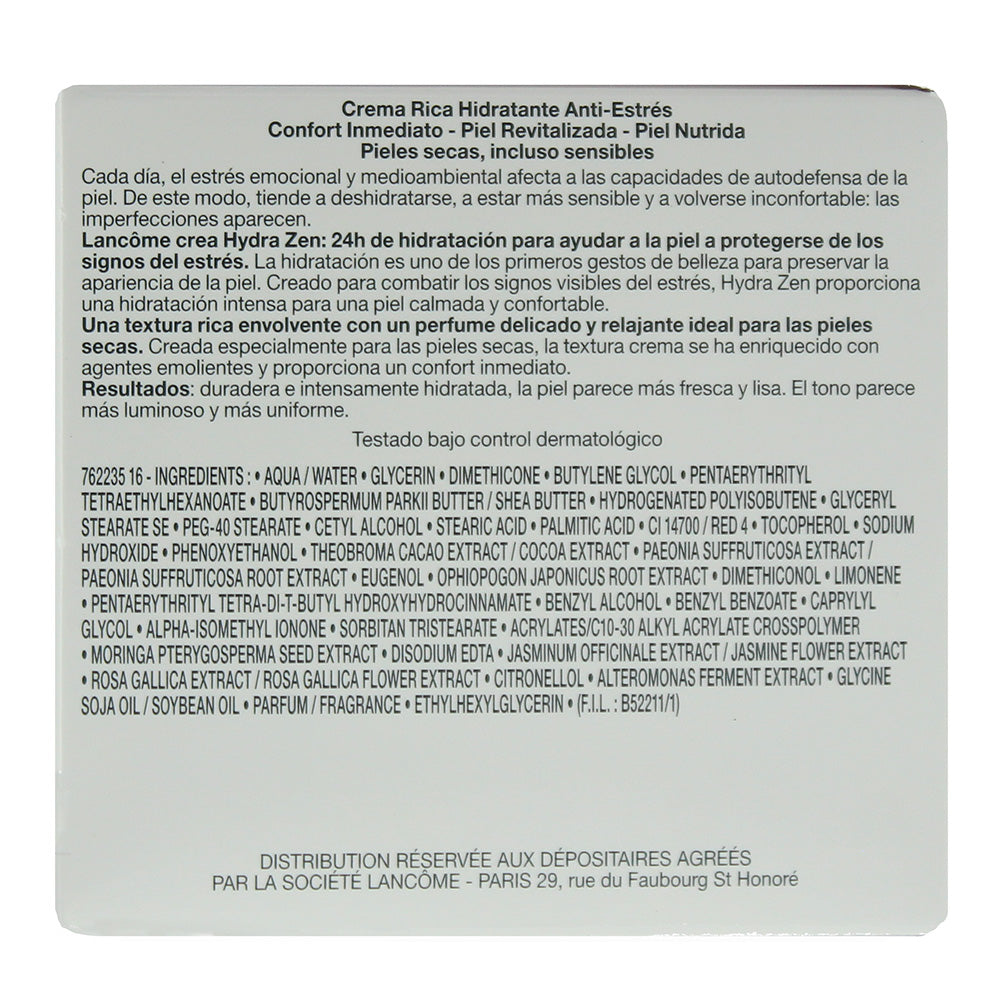 Lancome Hydra Zen Anti Stress Moisturising Cream 50ml