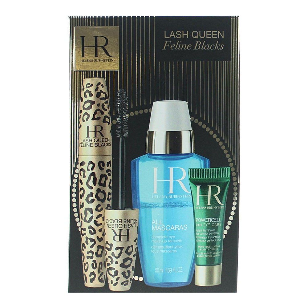 Helena Rubinstein Lash Queen Feline Blacks 3 Piece Gift Set: Make-Up Remover 50m - Box