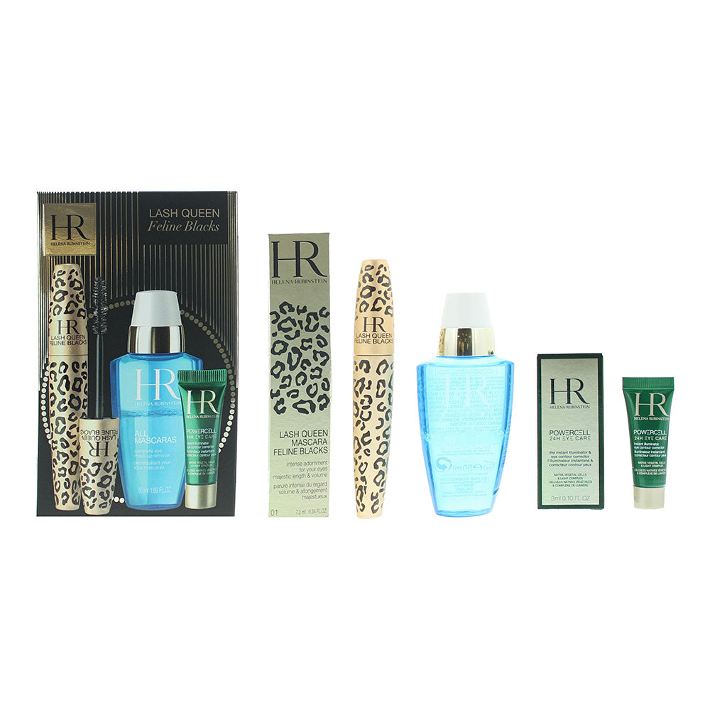 Helena Rubinstein Lash Queen Feline Blacks 3 Piece Gift Set: Make-Up Remover 50m