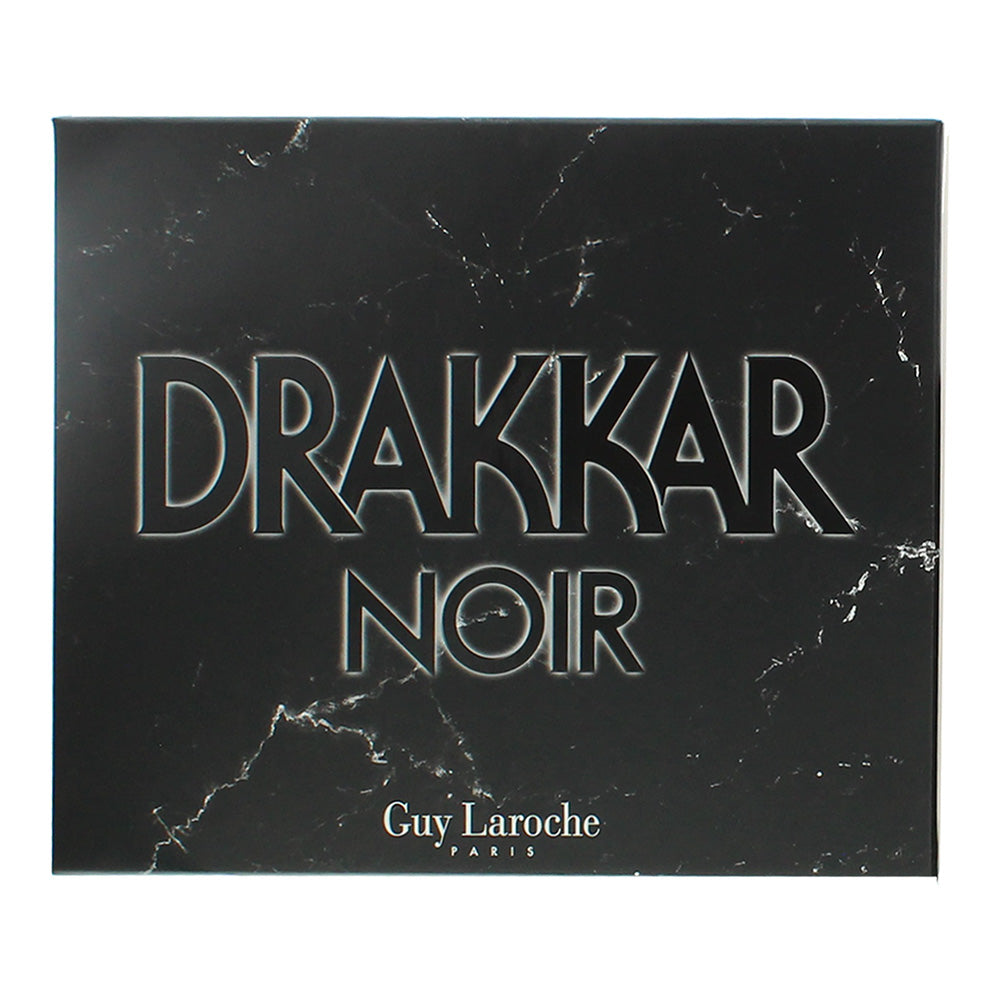 Guy Laroche Drakkar Noir 3 Piece Gift Set: Eau de Toilette 100ml - Shower Gel 50 - Box