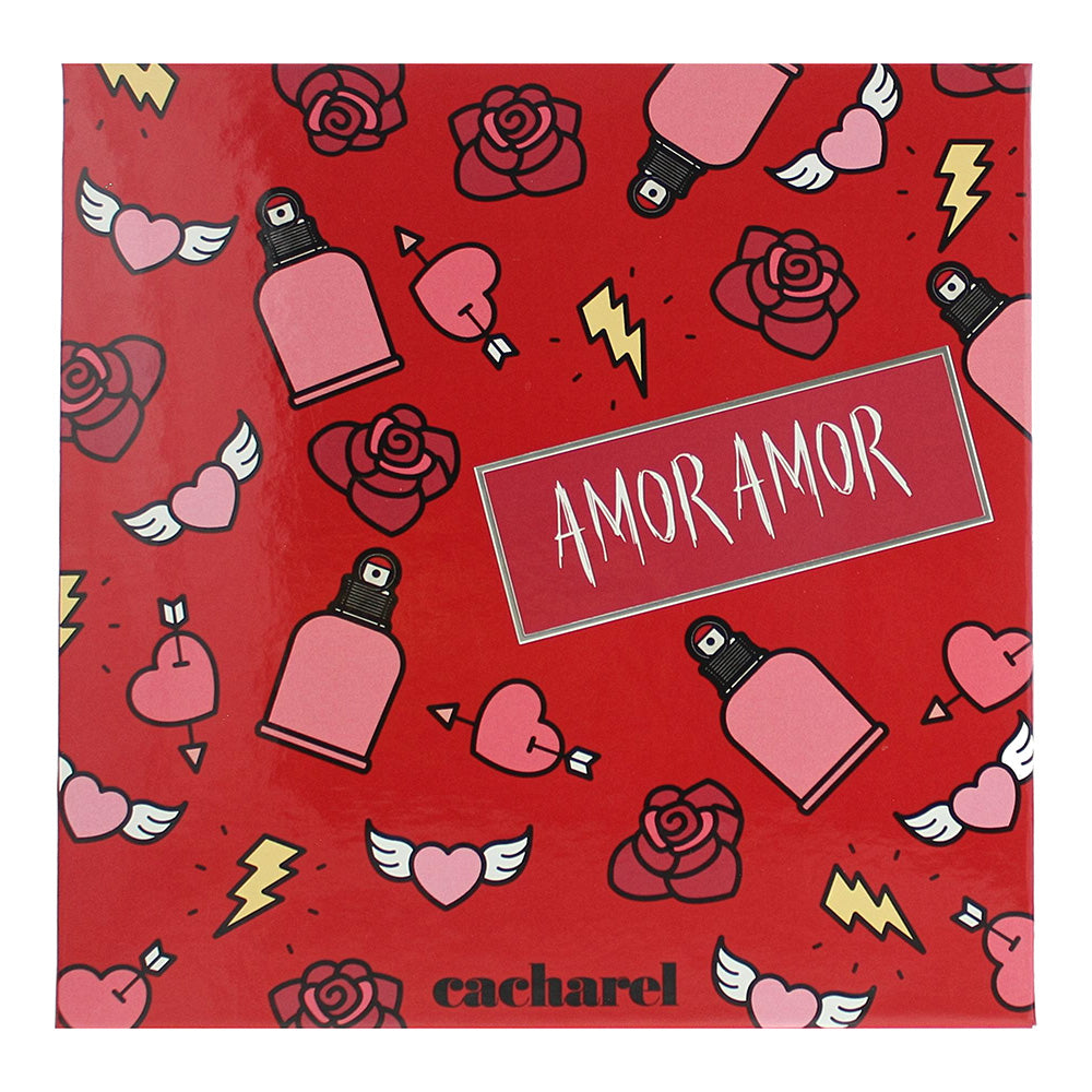 Cacharel Amor Amor 3 Piece Gift Set: Eau de Toilette 50ml - 2 x Body Lotion 50ml - Box