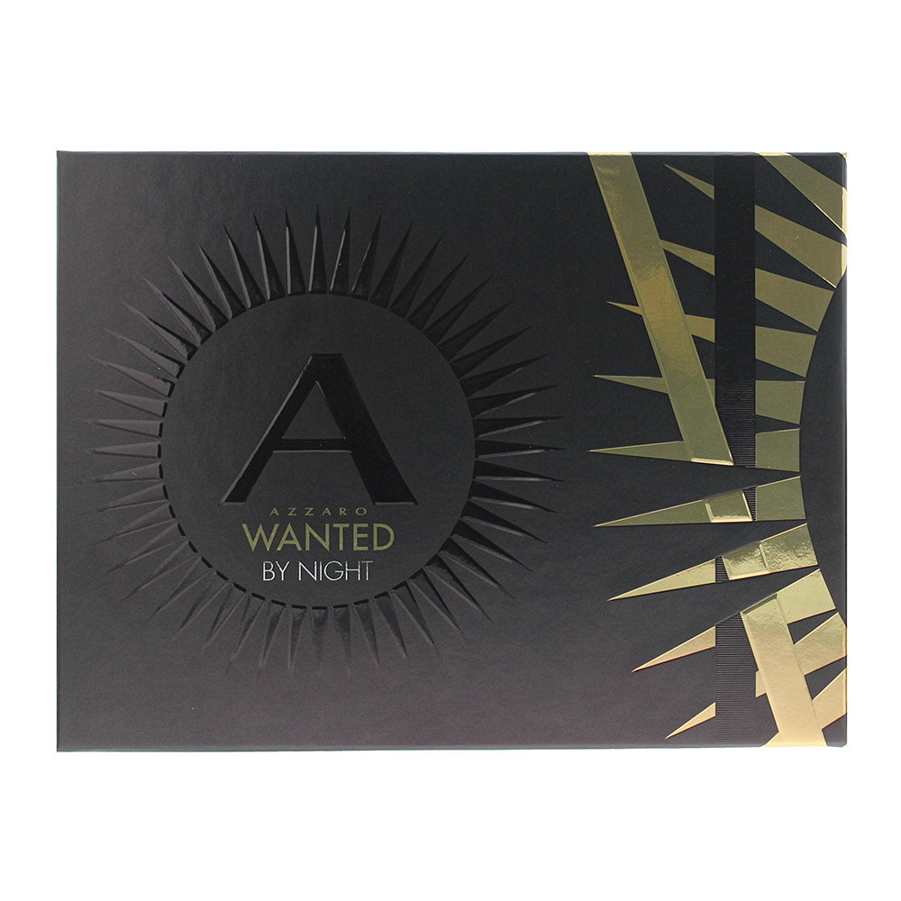 Azzaro Wanted By Night 2 Piece Gift Set: Eau de Parfum 100ml - Eau de Parfum 15m - Box