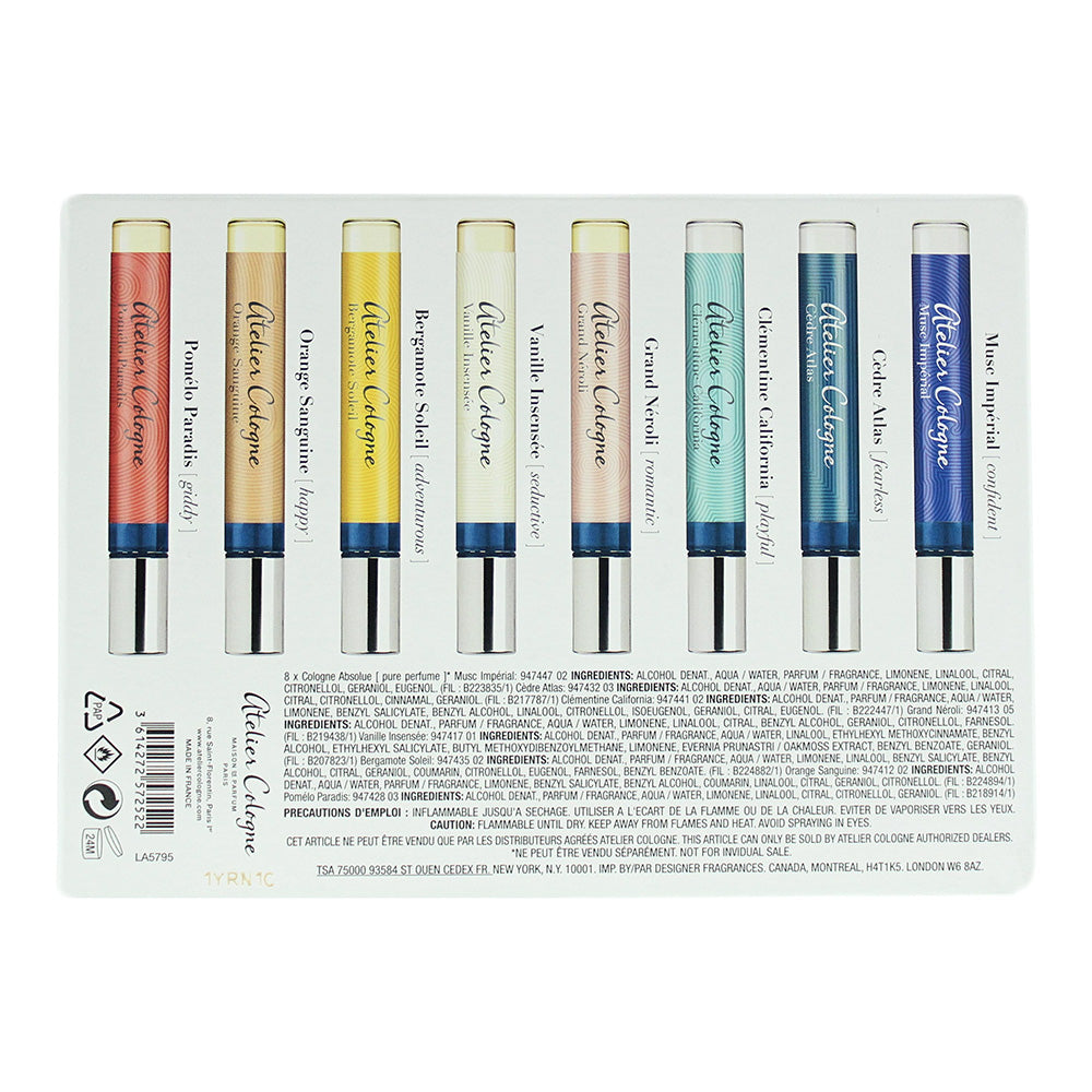 Atelier Cologne Get In The Mood With Perfume Cologne Absolue 8 x 4ml