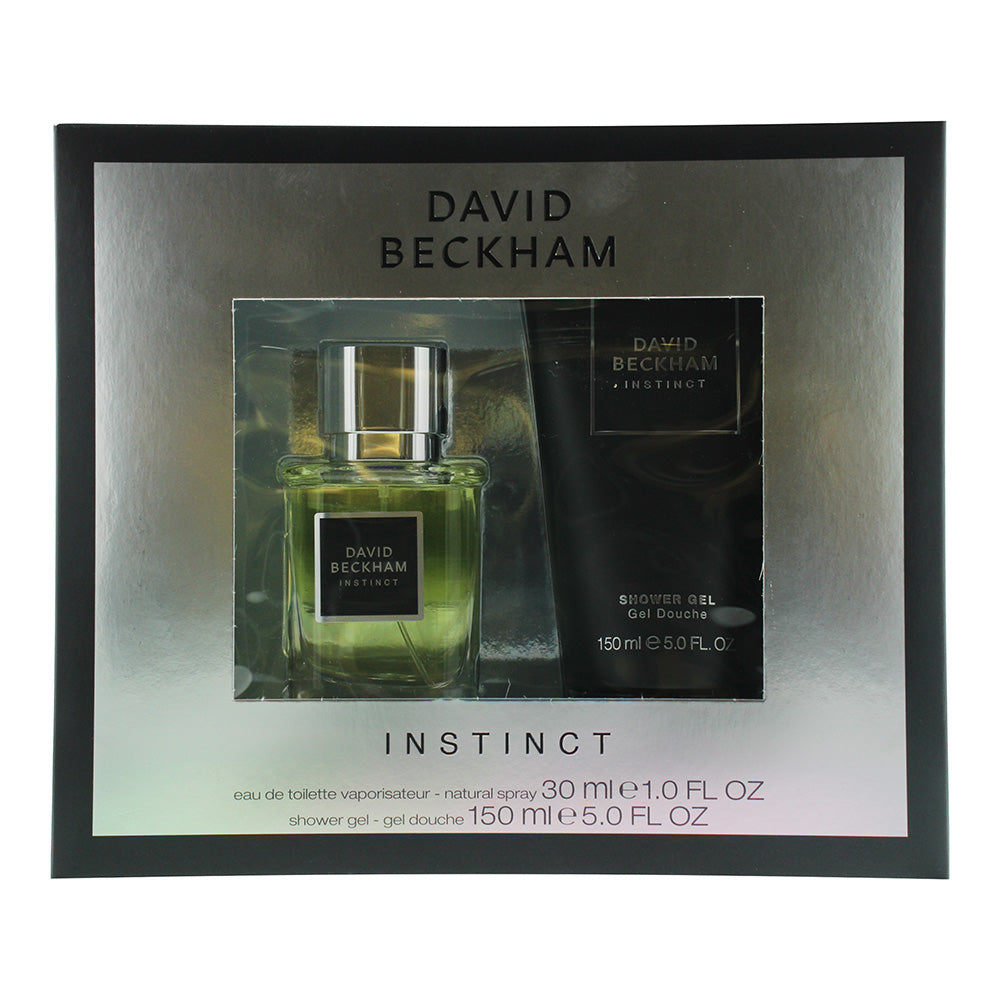 David Beckham Instinct 2 Pieces Gift Set: Eau de Toilette 30ml - Shower Gel 150m