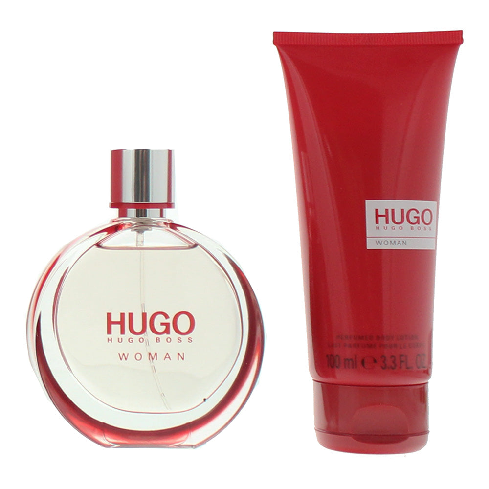 Hugo Boss Hugo Woman 2 Piece Gift Set: Eau de Parfum 50ml - Body Lotion 100ml - Product
