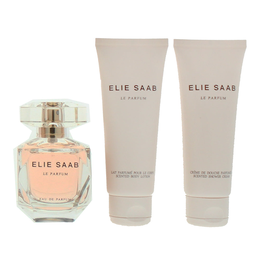 Elie Saab Le Parfum 3 Piece Gift Set: Eau de Parfum 50ml - Body Lotion 75ml - Sh - Product