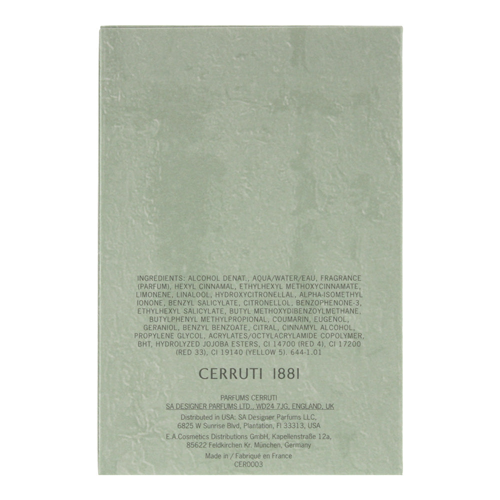 Cerruti 1881 Pour Homme Eau de Toilette 100ml