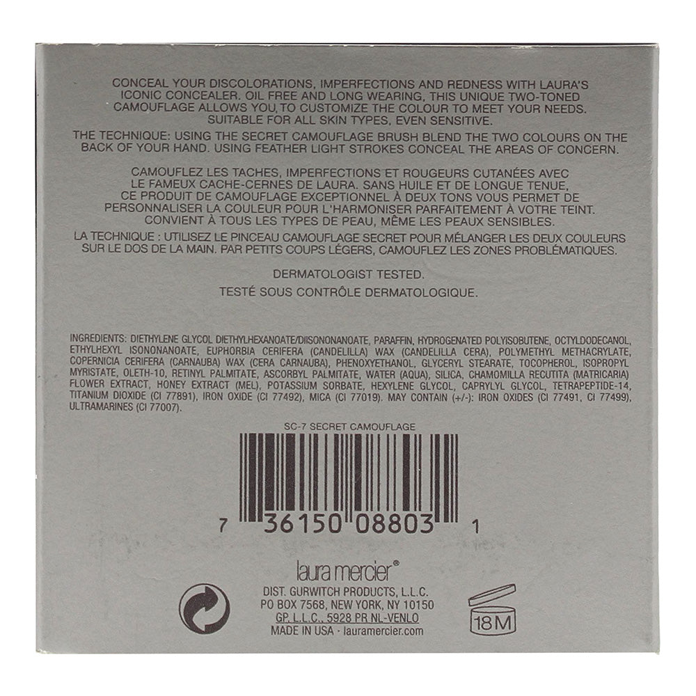 Laura Mercier Secret Comouflage SC-7 Concealer 5.92g - Ingredients