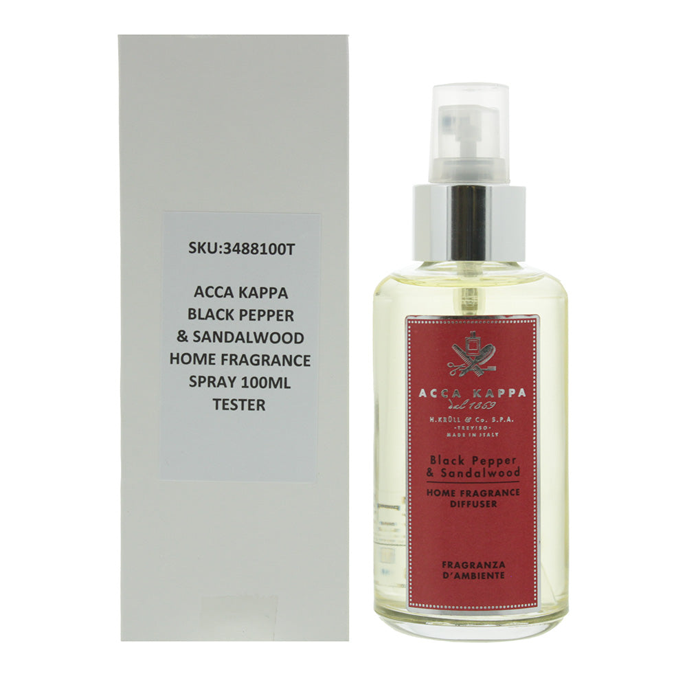 Acca Kappa Black Pepper & Sandalwood Tester Home Fragrance 100ml