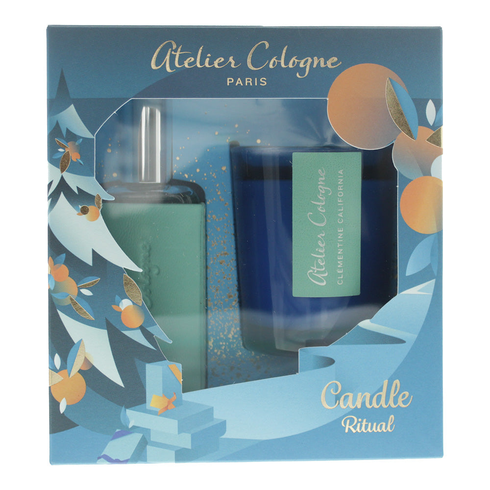 Atelier Cologne 3 Piece Gift Set: Pure Perfume Clementine California 30ml - Leat