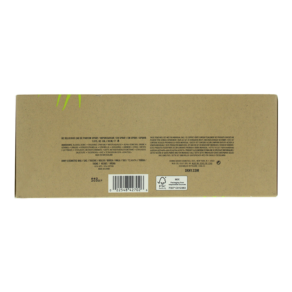Dkny Be Delicious 2 Piece Gift set:  Eau De Parfum 30ml + Pouch