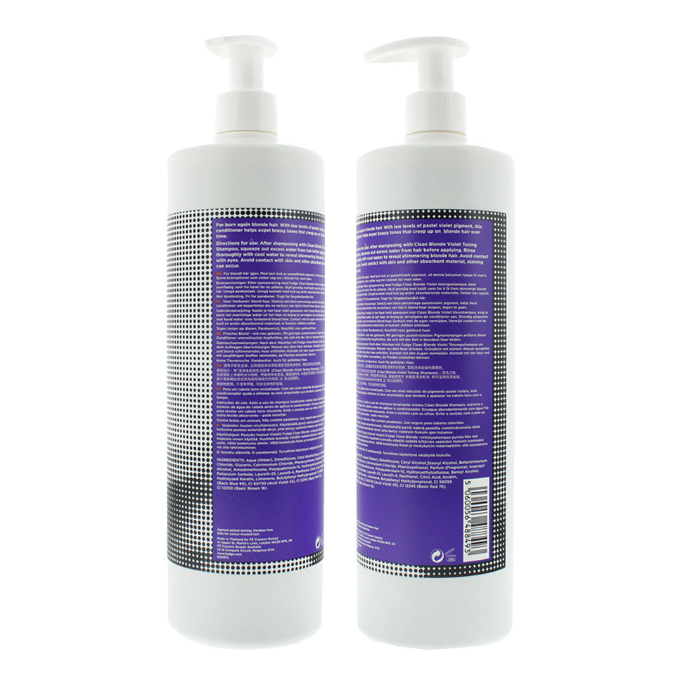 Fudge Clean Blonde Violet Toning Conditioner 1000ml