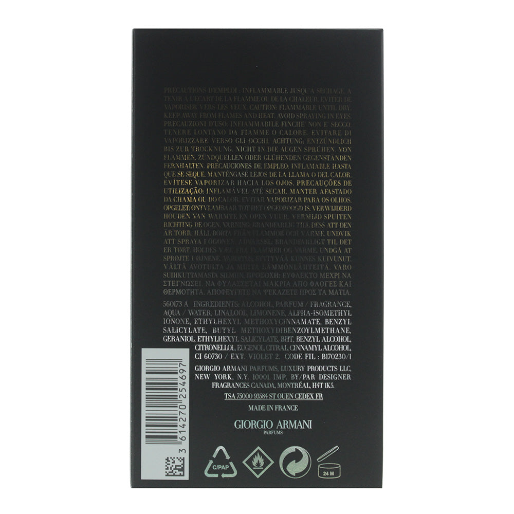 Giorgio Armani Acqua Di Giò Profumo Parfum 125ml - Ingredients