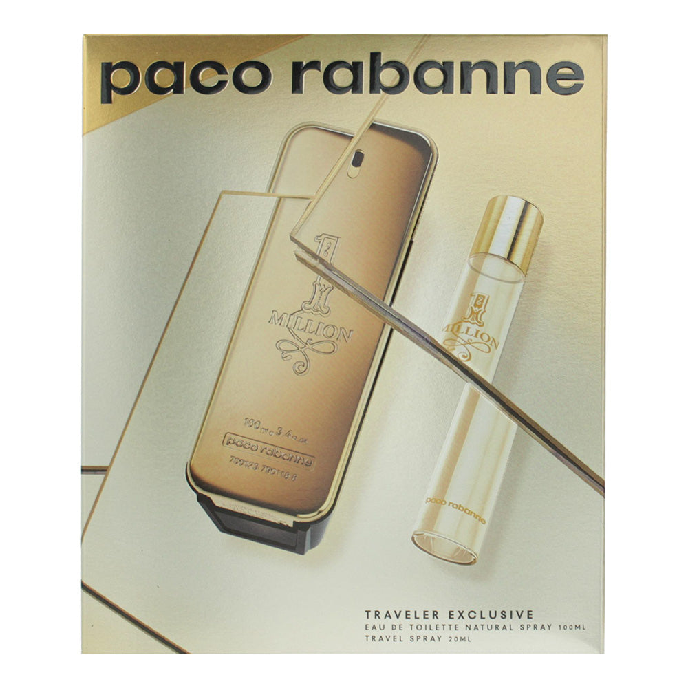 Paco Rabanne 1 Million 2 Piece Gift Set: Eau de Toilette 100ml -Eau de Toilette  - Box