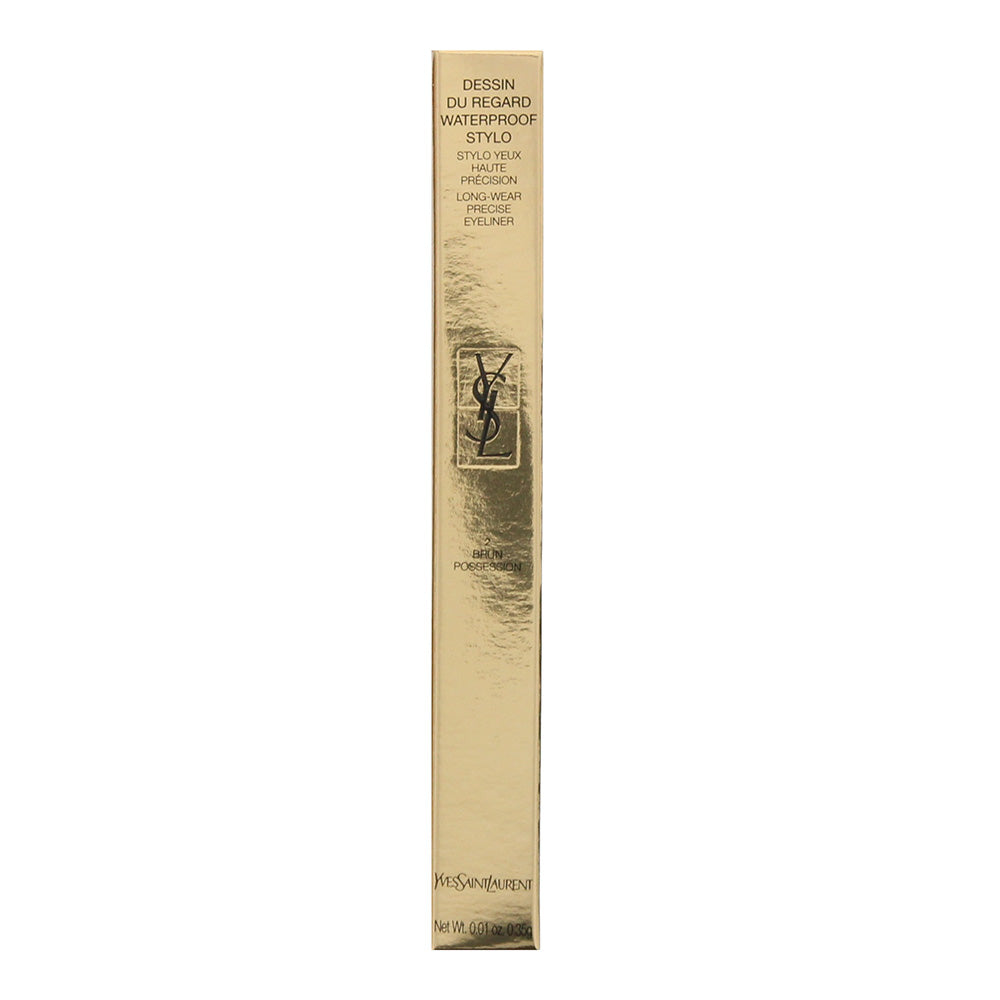 Yves Saint Laurent Dessin Du Regard Waterproof 02 Brun Possession Eye Pencil 0.3 - Box