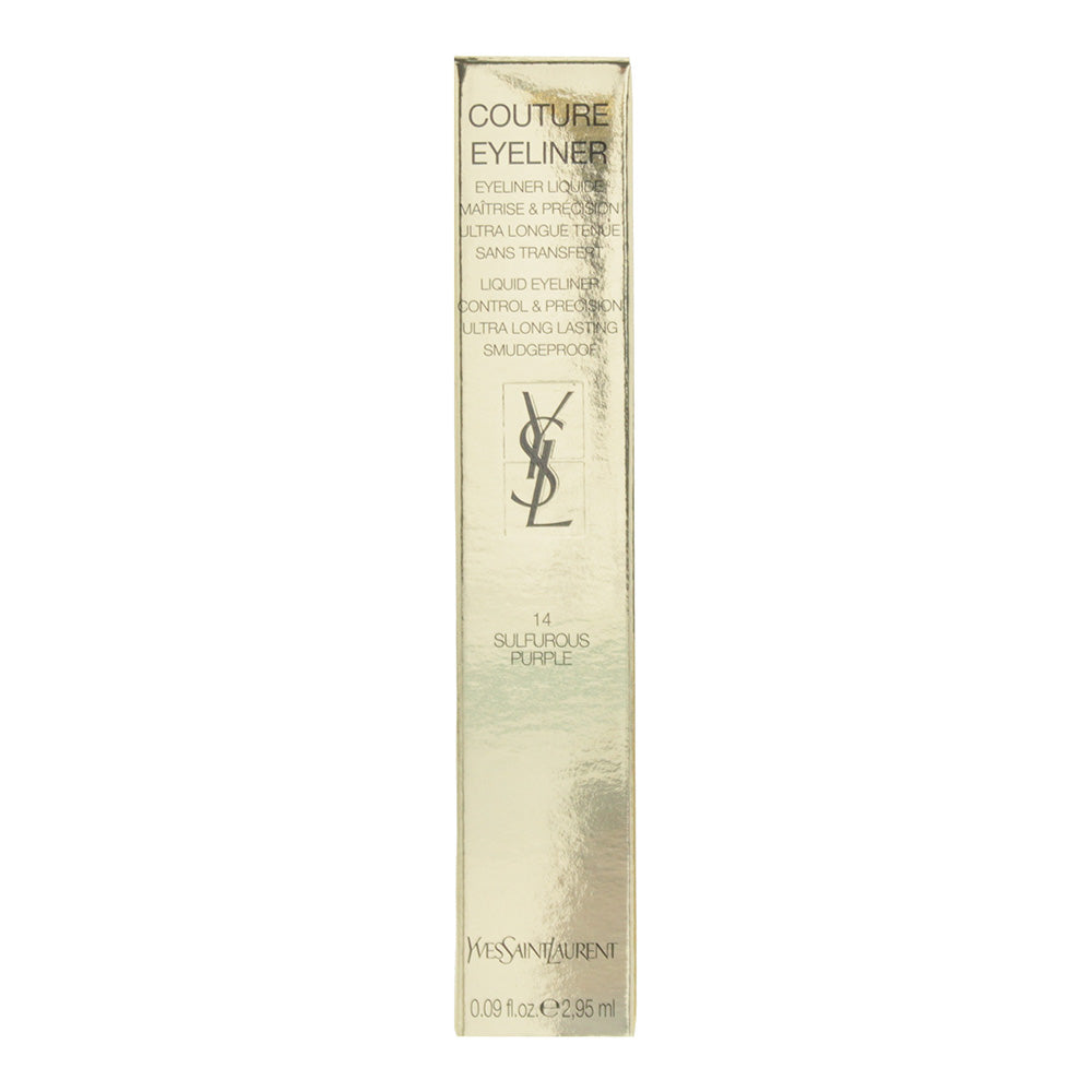 Yves Saint Laurent Couture Liquid 14 Sulfurous Purple Eyeliner 2.95ml - Box