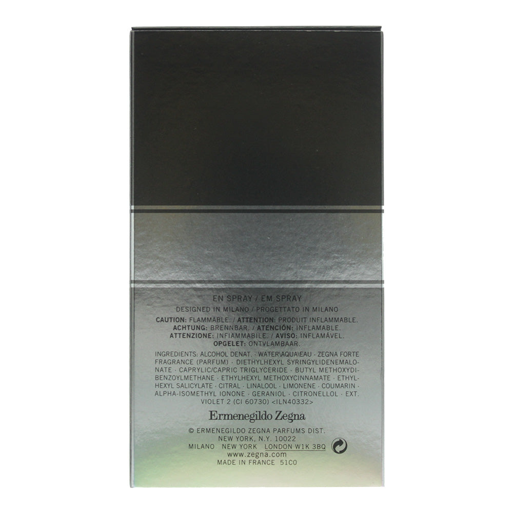 Ermenegildo Zegna Zegna Forte Eau de Toilette 50ml - Ingredients