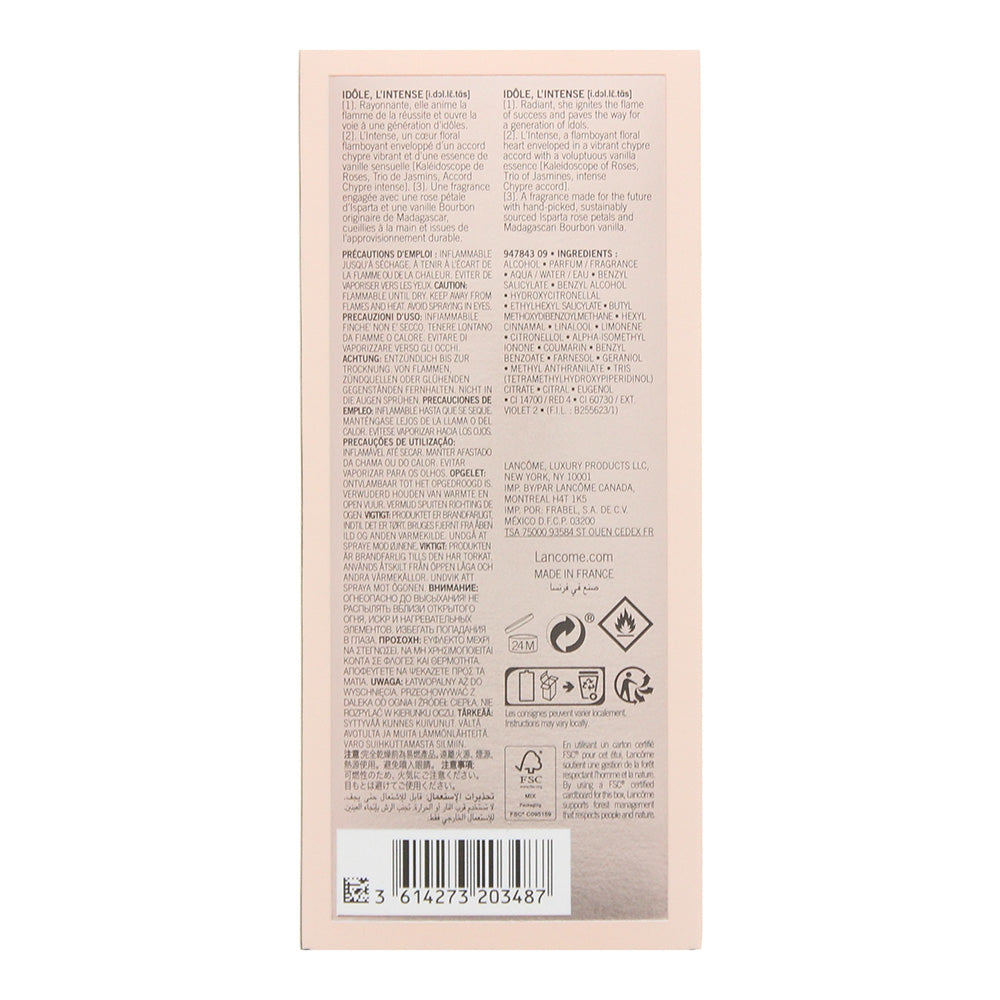 lancome Idole L'intense Eau De Parfum 75ml