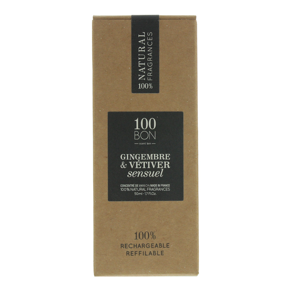 100 Bon Gingembre & Vetiver Sensuel Eau de Parfum 50ml - Box