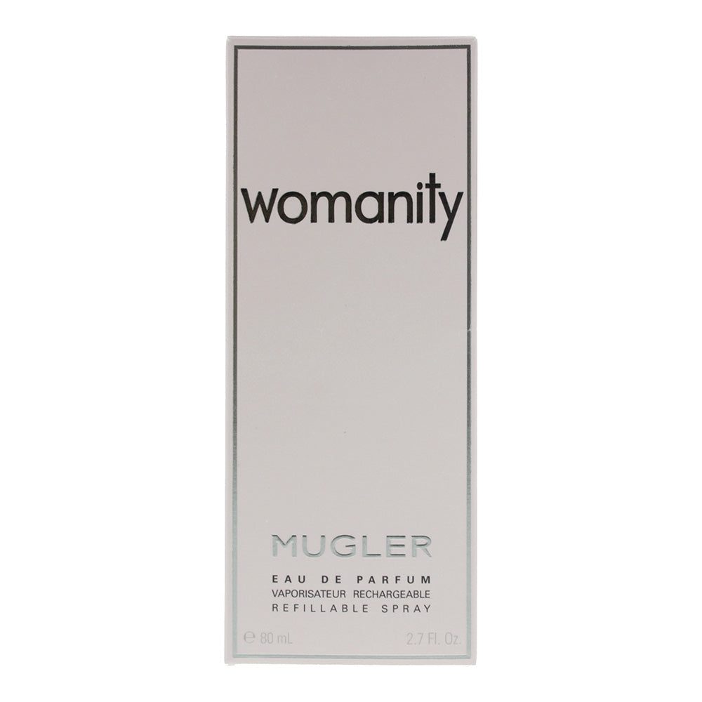 Mugler Womanity Refillable Eau de Parfum 80ml - Box