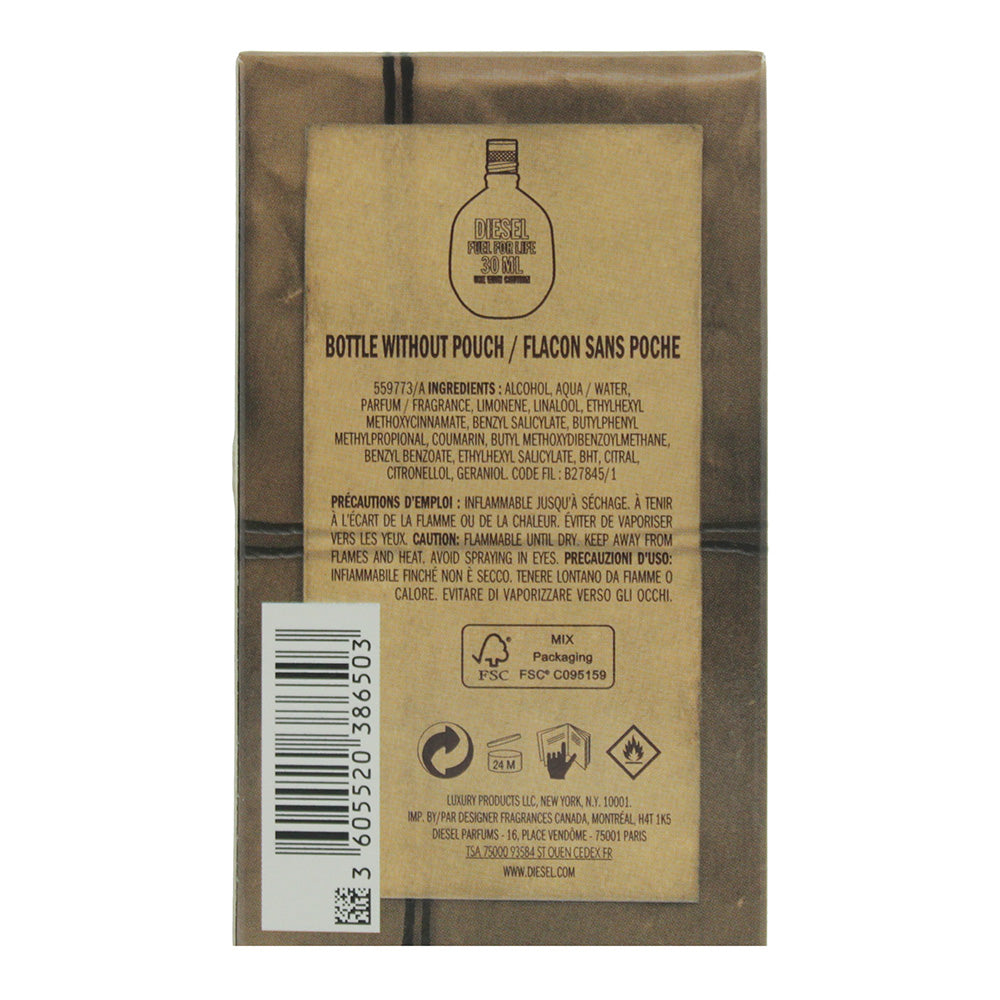 Diesel Fuel For Life Eau De Toilette 30ml