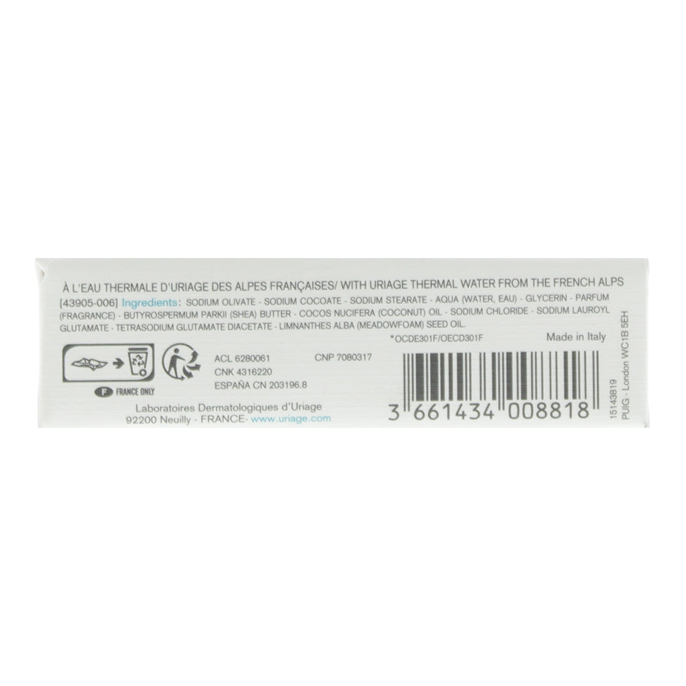 Uriage Eau Thermale Solid  Cleansing Cream Soap 125g