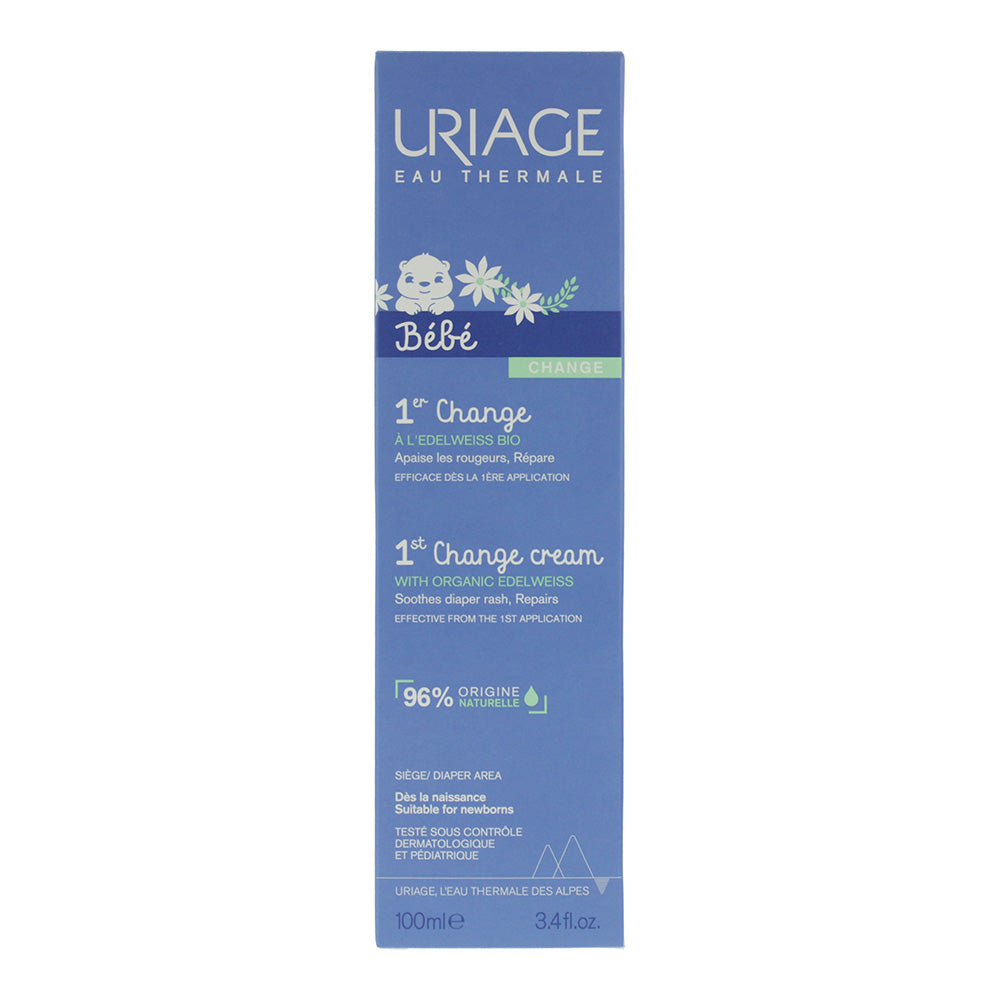 Uriage Bebe With Organic Edelweiss Change Cream 100ml - Box